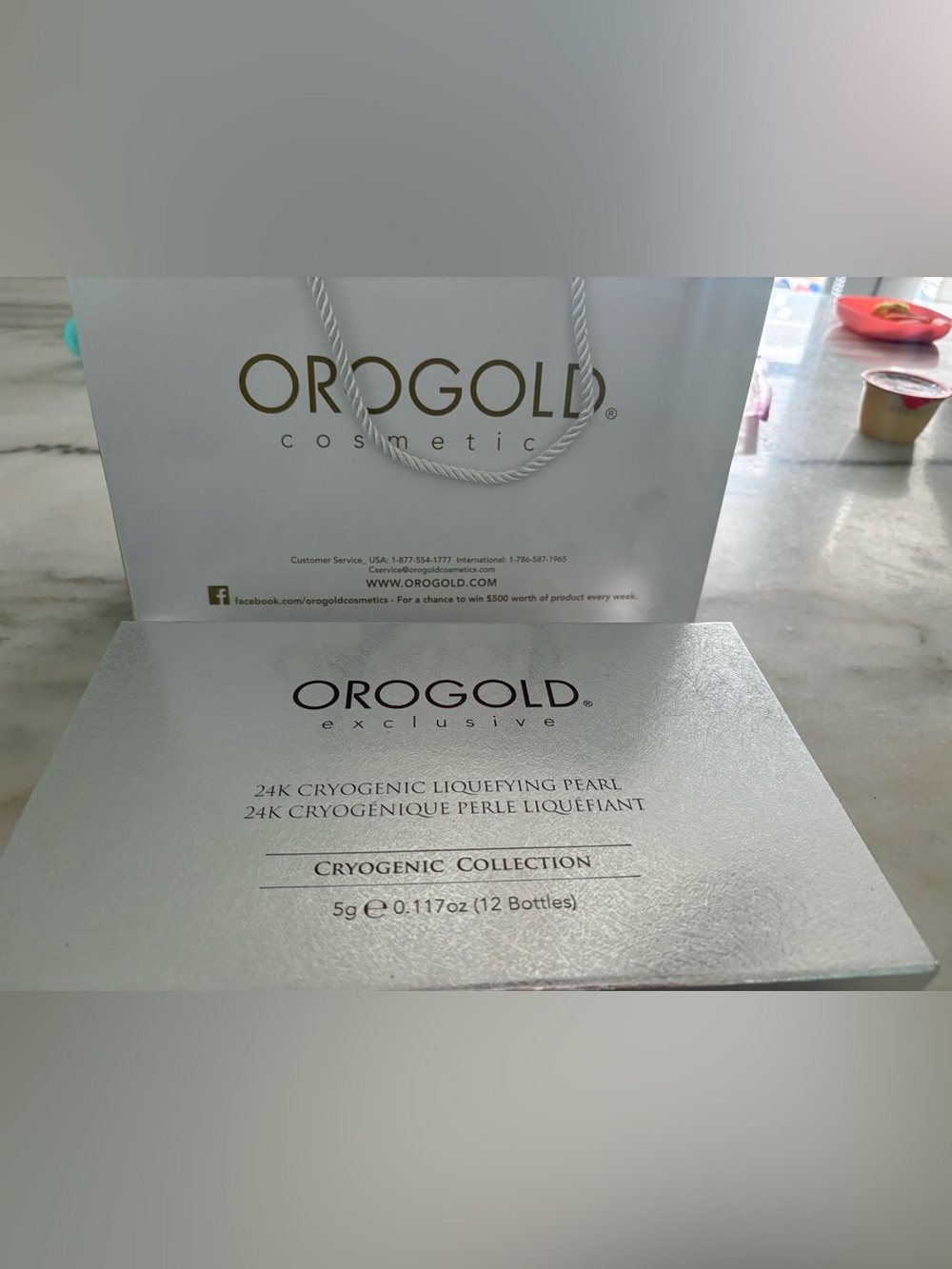 OROGOLD 24K Cryogenic Liquefying Pearl Serum - Silver
